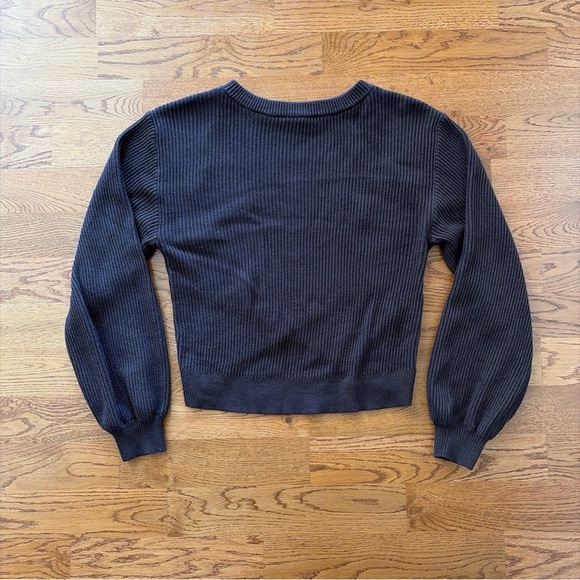 Lululemon Reversible Crossover Sweater Knit Top Pullover Women Soft Espresso 2 - Picture 3 of 8